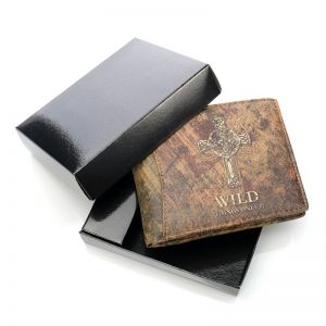 Rasowy portfel męski Wild Celtic w pudełku - 1167